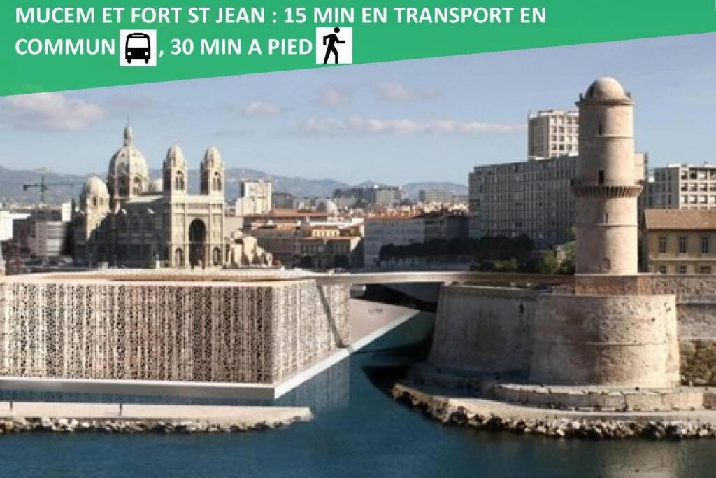 Climatise Gare Stcharles 4 Chambres Grand Balcon / Experience-Immo Marseille Eksteriør billede