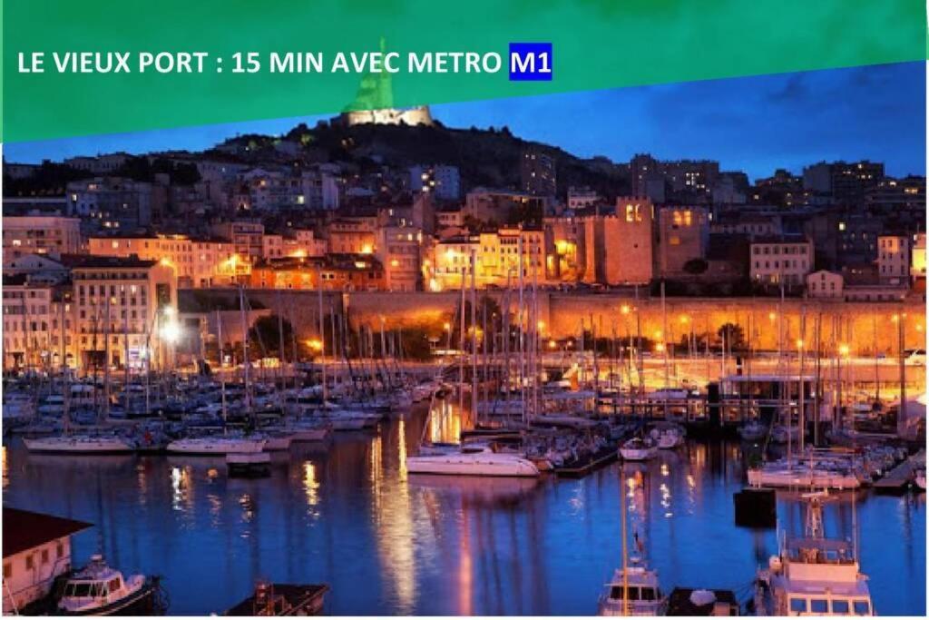 Climatise Gare Stcharles 4 Chambres Grand Balcon / Experience-Immo Marseille Eksteriør billede