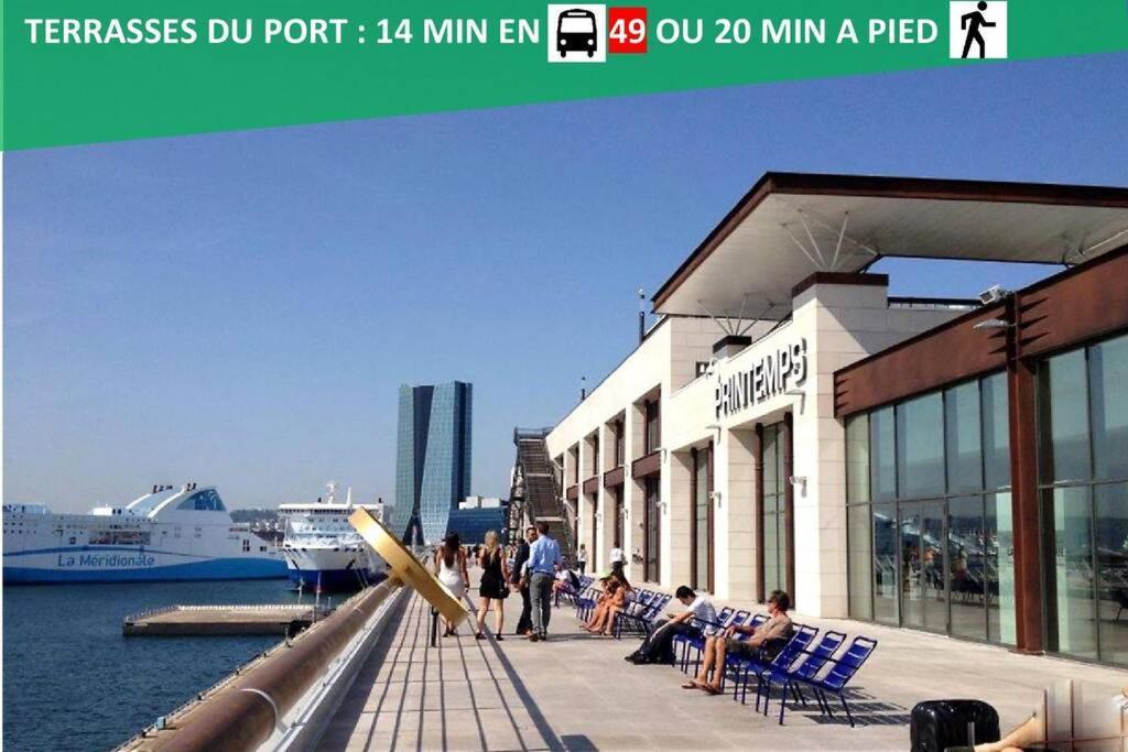 Climatise Gare Stcharles 4 Chambres Grand Balcon / Experience-Immo Marseille Eksteriør billede