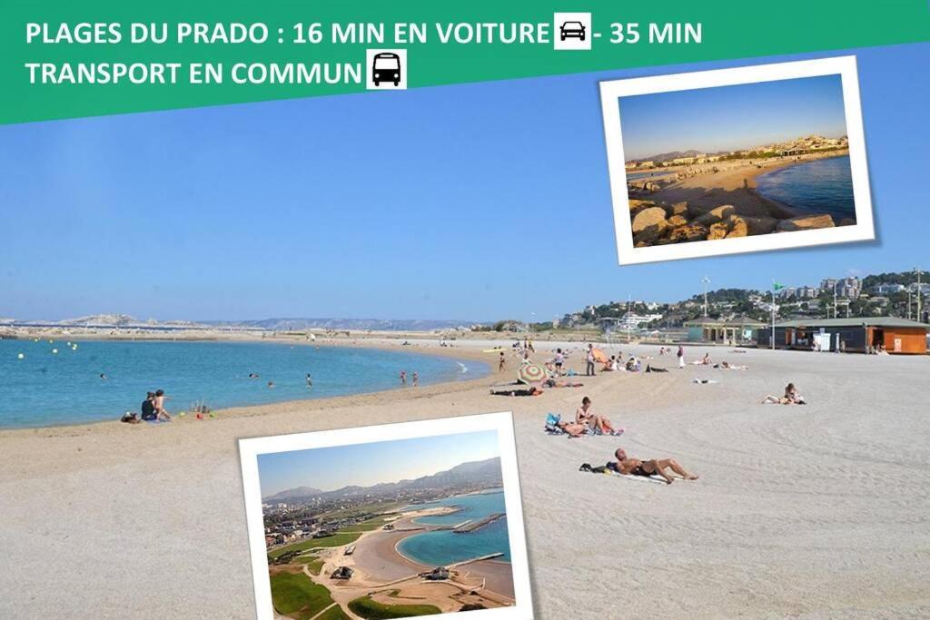 Climatise Gare Stcharles 4 Chambres Grand Balcon / Experience-Immo Marseille Eksteriør billede